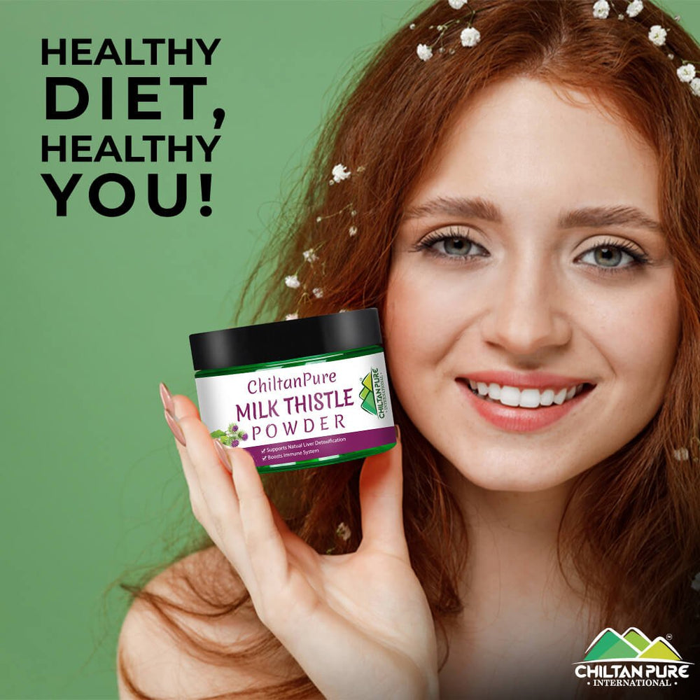 Milk Thistle Powder – Supports Natural Liver Detoxification, Boosts Milk Production & Immune System, Good for Bones - ChiltanPure