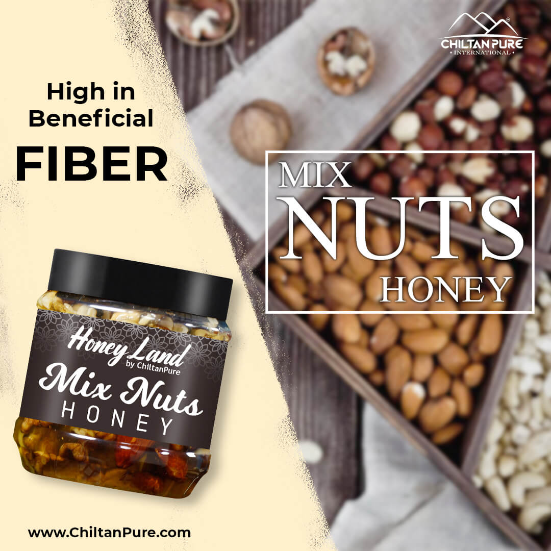 Mix Nuts Honey – Makes your morning healthy , helps lower blood pressure, contains nutrients – 100% pure organic - ChiltanPure