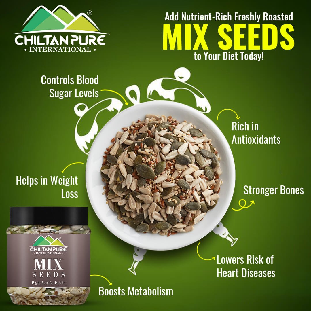 Mix Seeds – Rich in Antioxidants, Metabolism Booster & Good Source of Omega-3 - ChiltanPure