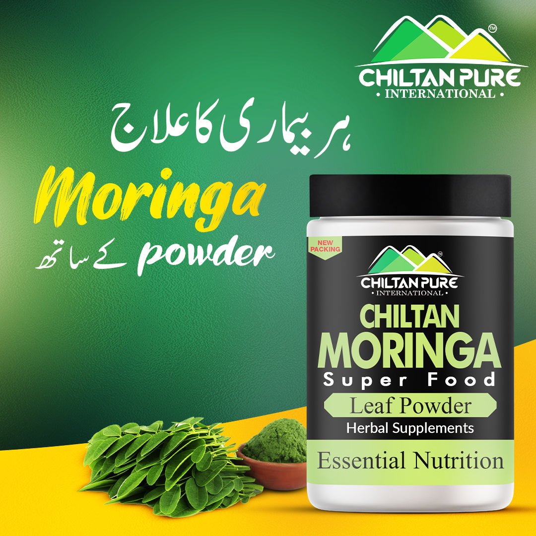 Moringa Powder SuperFood – Boost Metabolism [ کرشماتی پتوں سے 300 بیماریوں کا علاج - چلتن سہاجنا] - ChiltanPure