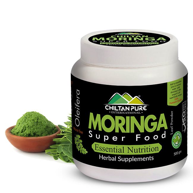 Moringa Powder SuperFood [ کرشماتی پتوں سے 300 بیماریوں کا علاج - چلتن سہاجنا] - ChiltanPure