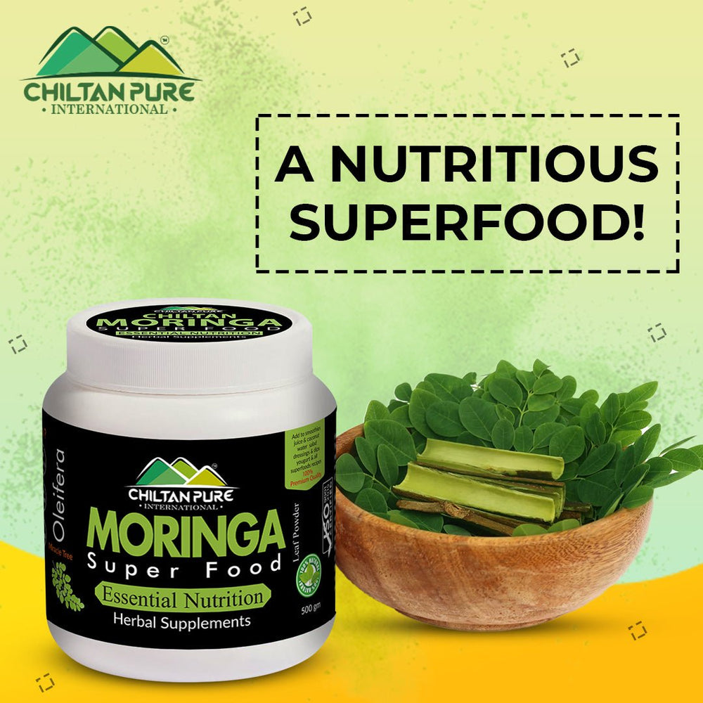 Moringa Powder SuperFood [ کرشماتی پتوں سے 300 بیماریوں کا علاج - چلتن سہاجنا] - ChiltanPure