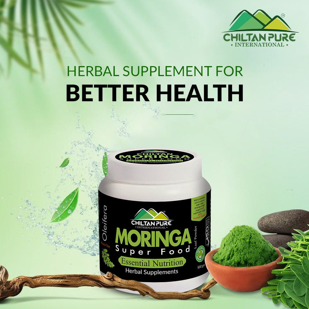 Moringa Powder SuperFood [ کرشماتی پتوں سے 300 بیماریوں کا علاج - چلتن سہاجنا] - ChiltanPure