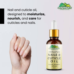 Nails & Cuticle Oil – Moisturizes & Strengthen Nails & Cuticle, Rejuvenates Dry, Damaged & Inflamed Nails, Protects Against Infections - ChiltanPure