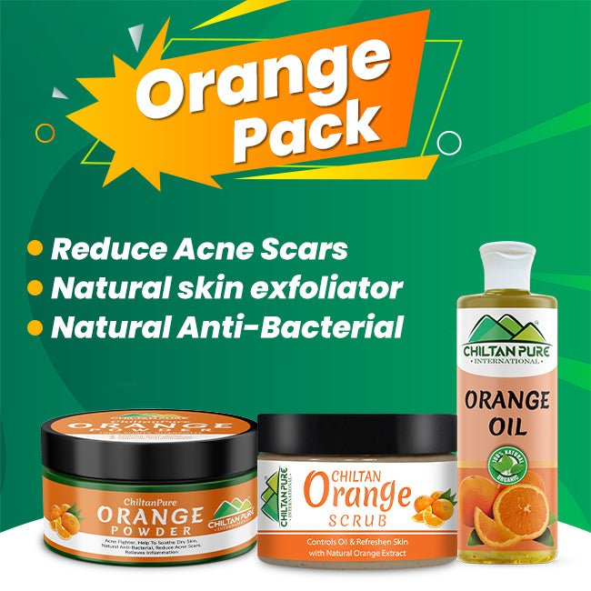 Orange Pack - Refreshen Skin, Fights Acne & Natural Anti-Bacterial - ChiltanPure