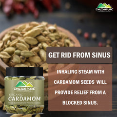 Organic Cardamom Seeds – Helps with digestive problem, lower blood sugar levels, treats bad breath – 100% pure organic - ChiltanPure