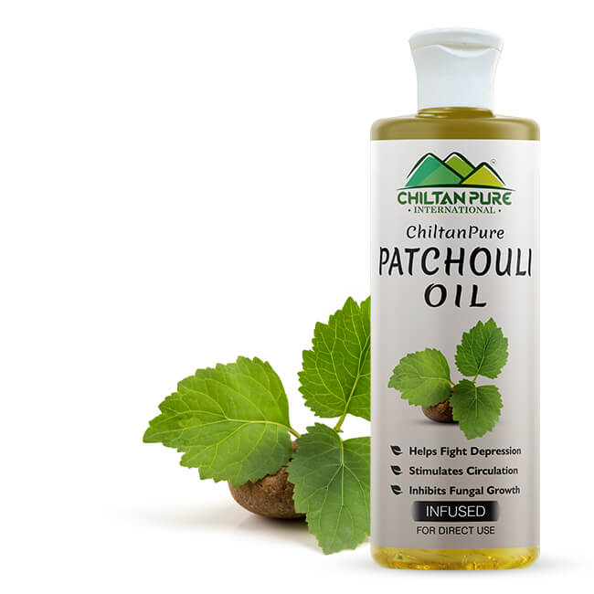 Patchouli Infused Oil - Fights Depression, Deodorizes Bad Odour &amp; Soothes Inflammation - ChiltanPure