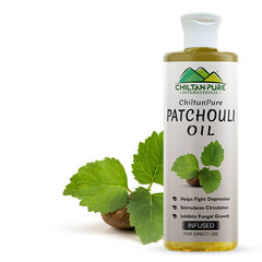 Patchouli Infused Oil - Fights Depression, Deodorizes Bad Odour &amp; Soothes Inflammation - ChiltanPure