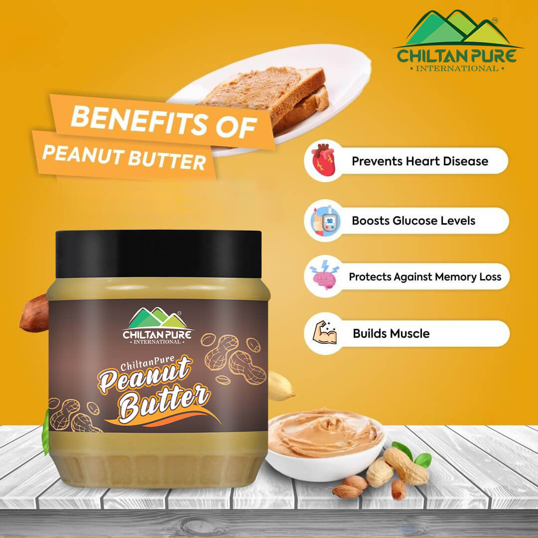 Peanut Butter - Creamy, Vegan, Rich in High Protein &amp; Deliciously Smooth - ChiltanPure