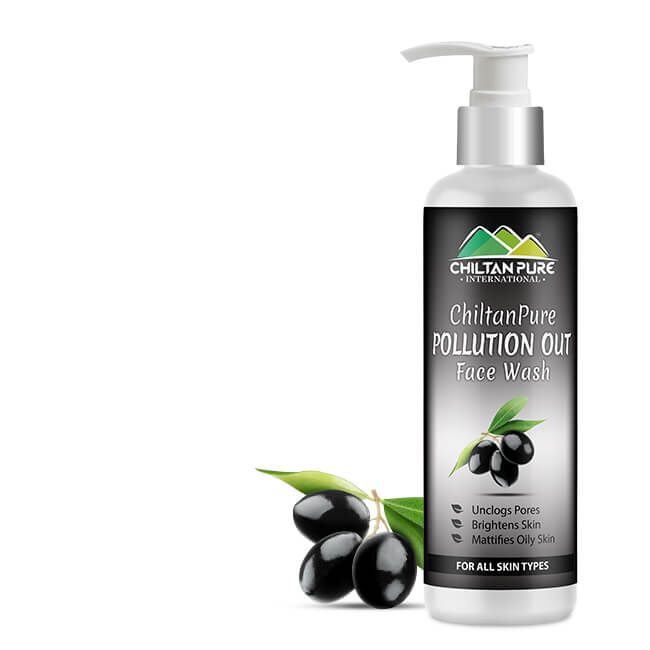 Pollution Out Face Wash - Detoxifies Skin, Anti-Aging, Unclogs Pores, Eliminates Dirt &amp; Impurities - ChiltanPure