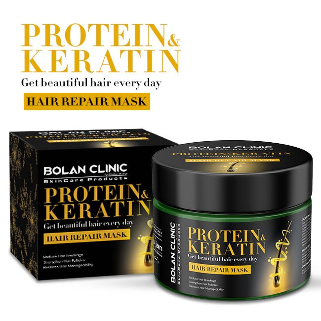 Protein & Keratin Hair Repair Mask - Nourish Hair Follicles, Improve Flexibility, and Make Hair Lustrous and Smooth - ChiltanPure