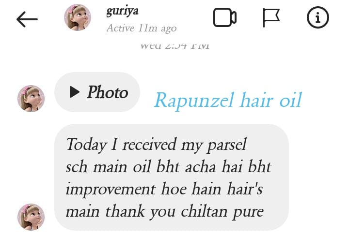 Rapunzel Hair Oil - Combinations of Different Herbal Oils, Prevents From Dandruff &amp; Hair Fall, Improves Hair Growth &amp; Promotes Shiny, Strong Hair - ChiltanPure
