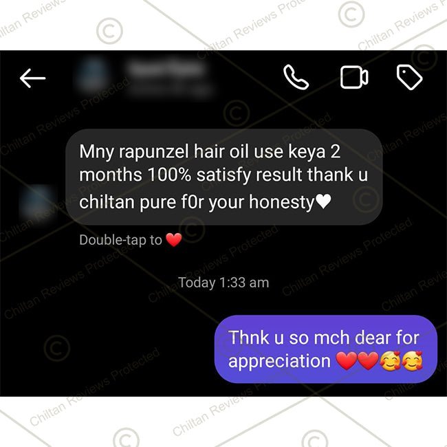 Rapunzel Hair Oil - Combinations of Different Herbal Oils, Prevents From Dandruff &amp; Hair Fall, Improves Hair Growth &amp; Promotes Shiny, Strong Hair,,♀️👩 Women's First Choice - ChiltanPure