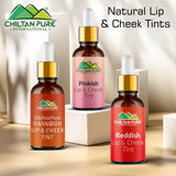 Reddish Lips & Cheek Tint – Pure Organic Liquid stain for lips, cheeks & eyelids – Give face fresh look Moisturize lips- 100% Organic Lip Stain - ChiltanPure