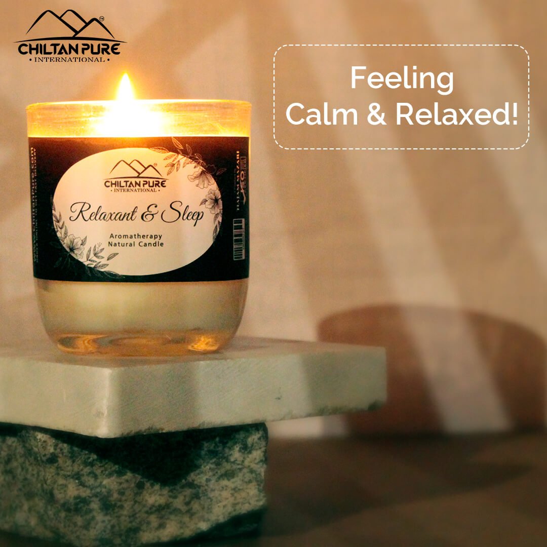 Relaxant &amp; Sleep Aromatherapy Candle - The Flame to Relax You!! - ChiltanPure