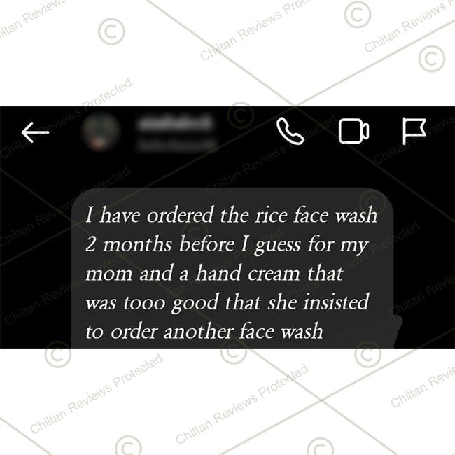 Rice Face Wash – Acts as a Natural Cleanser, Anti – Aging, Lighten Scars, Mattifies Oily Skin, & Soothes Sun Damage 150ml - ChiltanPure