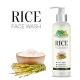 Rice Face Wash – Acts as a Natural Cleanser, Anti – Aging, Lighten Scars, Mattifies Oily Skin, & Soothes Sun Damage 150ml - ChiltanPure