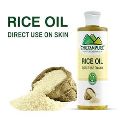 Rice Oil – For rice lovers best choice – Helps moisturize skin, soothes skin, Reduces skin inflammation, Pure Organic [Infused] - ChiltanPure