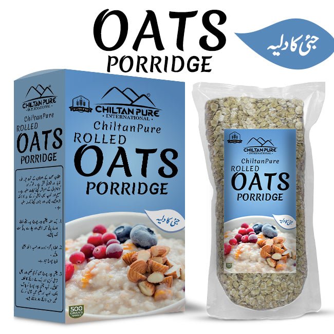 Rolled Oats Porridge - Gluten-Free Vegan, Boosts Immune System, Fiber Enriched, Healthy Morning & Evening Snack - ChiltanPure
