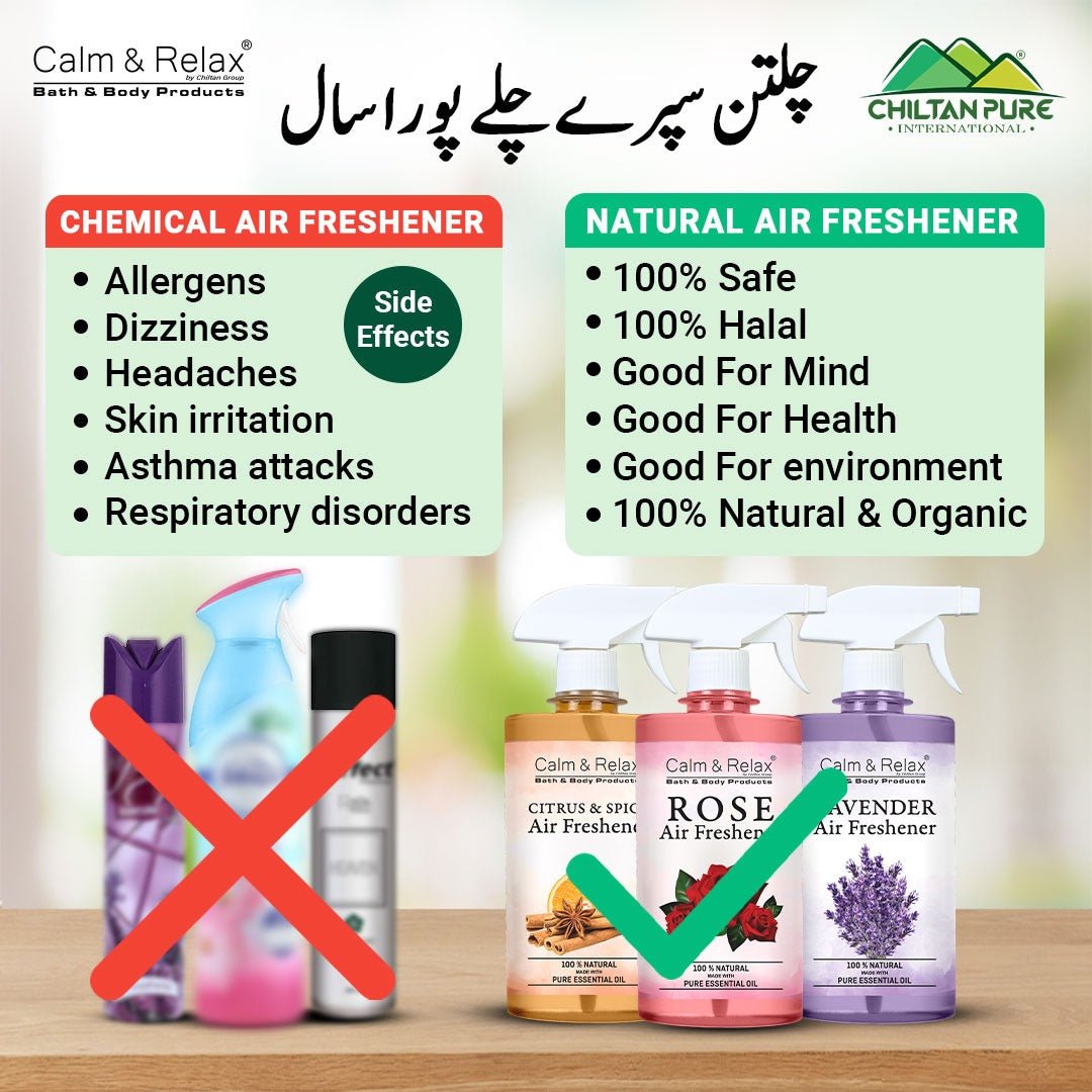Rose Air Freshener - Fresh Fragrant Aroma, Elevates Mood and Creates Peaceful Environment - ChiltanPure