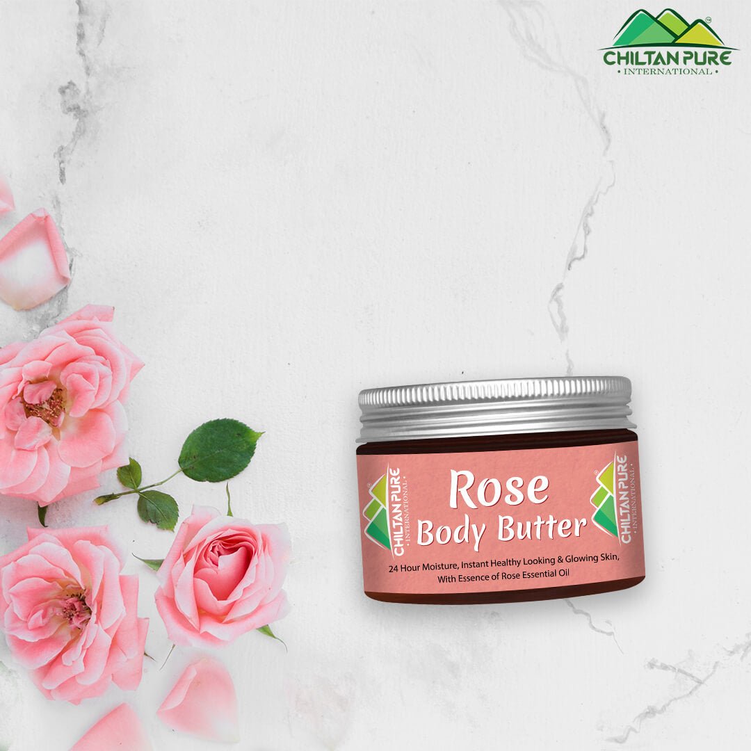 Rose Body Butter – 24 Hour Moisture, Instant Healthy Looking & Glowing Skin [گلاب] - ChiltanPure