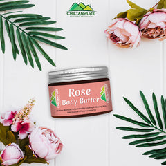 Rose Body Butter – 24 Hour Moisture, Instant Healthy Looking & Glowing Skin [گلاب] - ChiltanPure