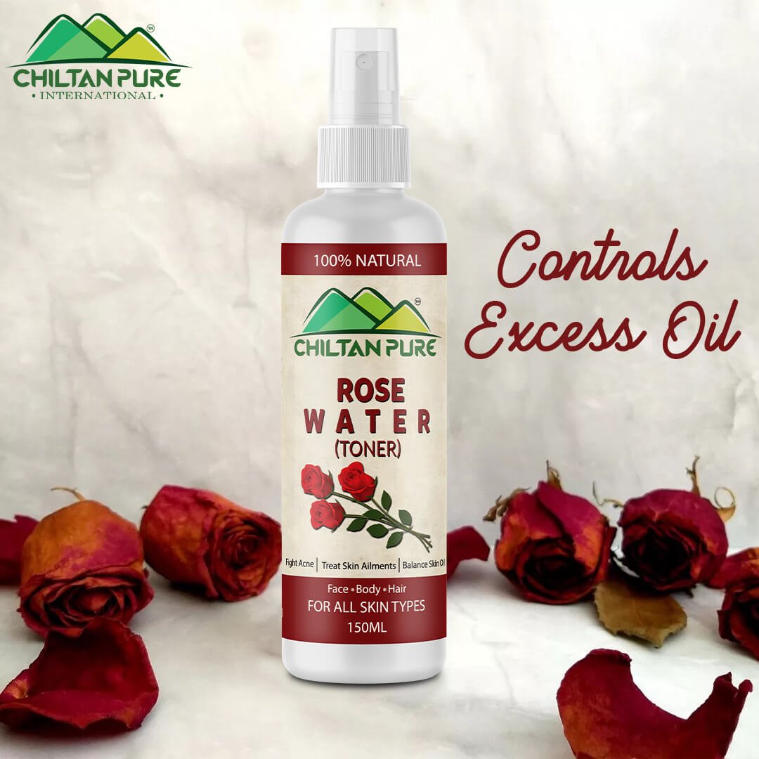Rose Floral Water - Great Cleanser, Removes Oil &amp; Dirt Accumulated in Clogged Pores [Toner] - ChiltanPure