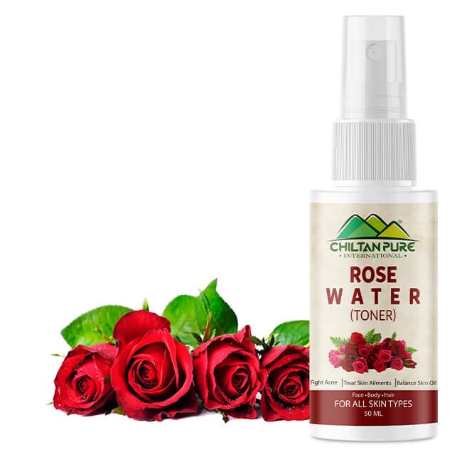 Rose Floral Water [Pocket Size 50ml] – Immerse Your Skin With Our Hydrating Facial Toner, Perfect For Dewy & Radiant Skin, Use As A Makeup Remover - ChiltanPure