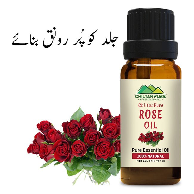 Rose Oil - Secret of Bright &amp; Beautiful Skin [گلاب] - ChiltanPure