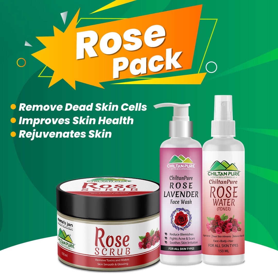 Rose Pack - Makes Skin Smooth, Refreshens Skin & Soothes Skin Inflammation - ChiltanPure