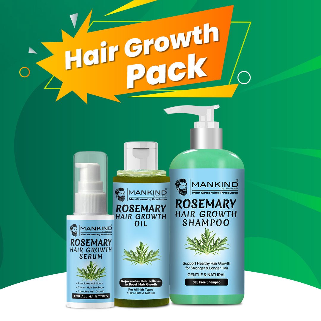 Rosemary Hair Growth Pack - Stimulates Hair Growth, Prevents Hair Breakage & Strengthens Hair Follicles - ChiltanPure