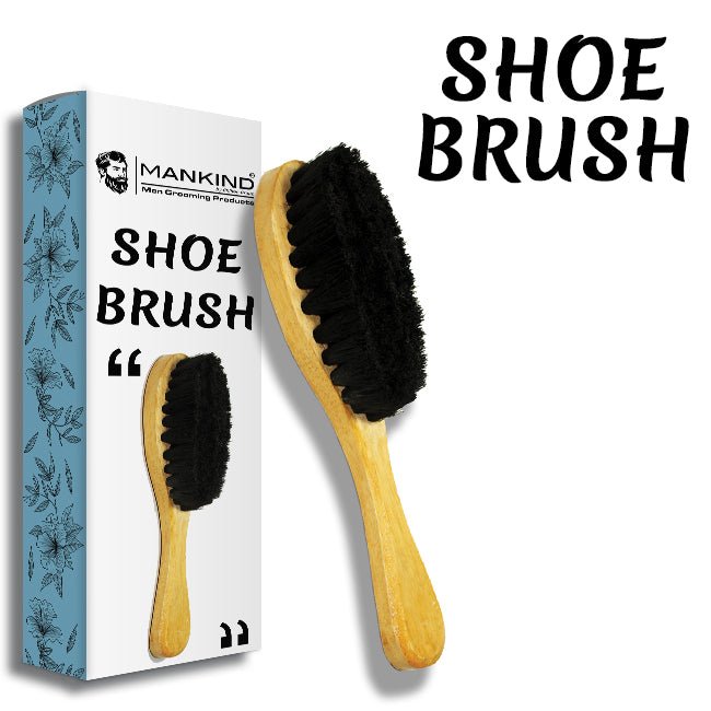 Shoe Brush - Fine Black Bristles, Reliable Wooden Handle Perfect for Shoe Polishing & Cleaning, Give Your Footwear a Fresh New Look - ChiltanPure