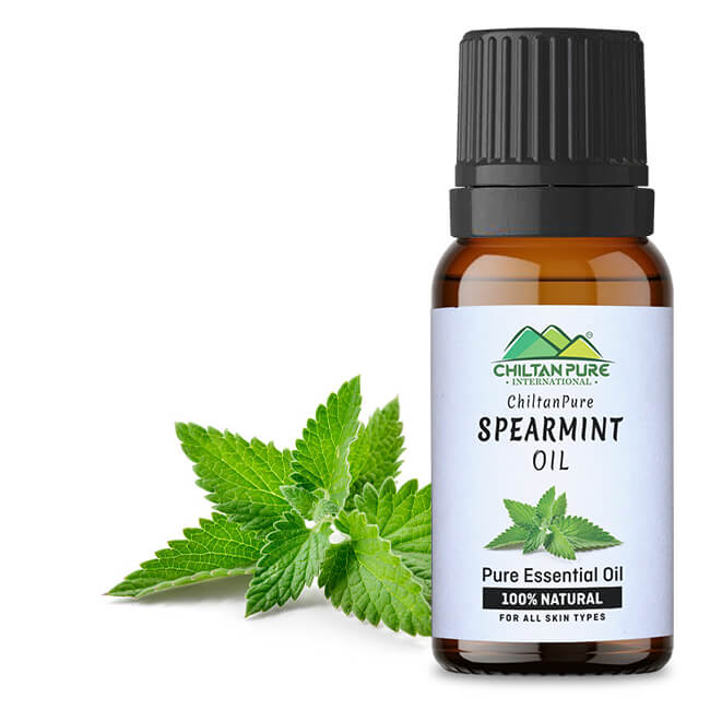 Spearmint Essential Oil – Disinfectant, Stimulates Brain Function, Relieves Spasms, Cures Cold & Congestion - ChiltanPure