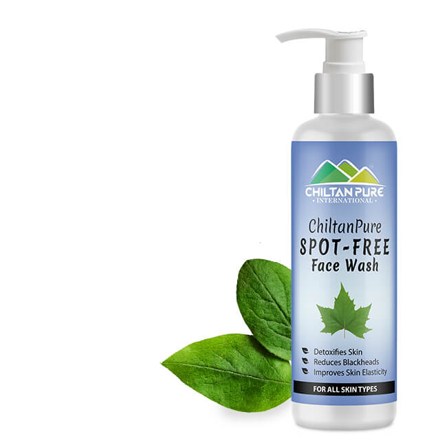 Spot Free Face Wash – Detoxifies Skin, Deep Cleanses Pores, Reduces Blemishes & Protects Skin Barrier - ChiltanPure
