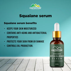 Squalane Serum – Hydrated skin looks better, 100% pure Plant-Derived Squalane Serum - ChiltanPure