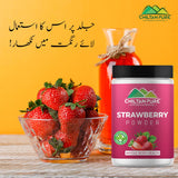 Strawberry Powder – Naturally Enhanced Sweet Flavor, Rich in Calcium, Vitamin K, Potassium & Manganese - ChiltanPure