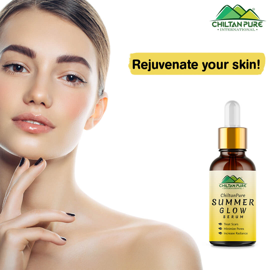 Summer Glow Serum - Brightens Skin, Minimize Pores, Fades Hyperpigmentation &amp; Even Skin Tone - ChiltanPure