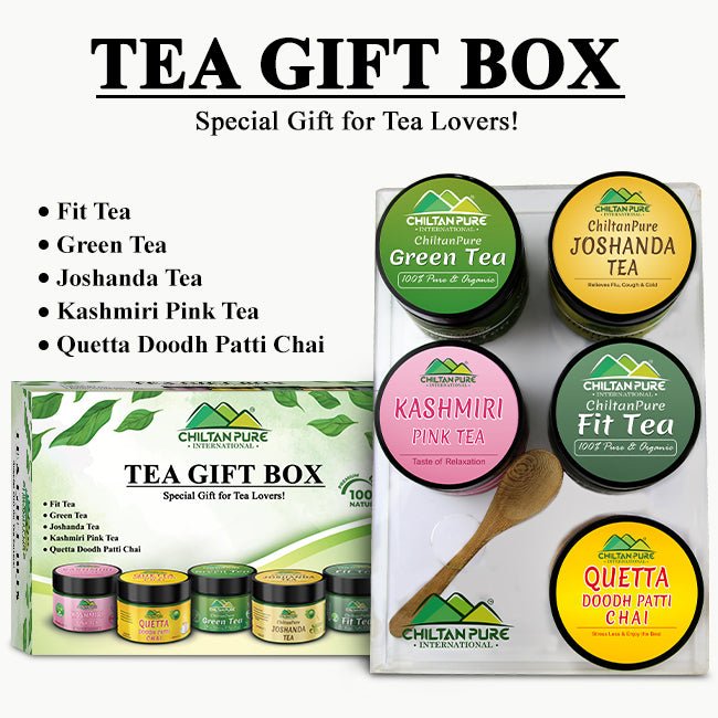 Tea Gift Box - 100% Premium Quality, Gives Relaxing Sensation, Boosts Energy, Reduces Weight Loss, Keeps You Healthy & Fit! - ChiltanPure