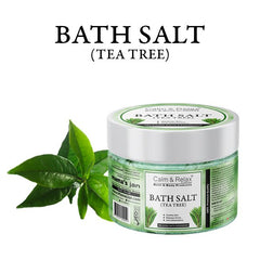 Tea Tree Bath Salt - Natural Antiseptic, Relaxes Muscles and Calms Body & Mind - ChiltanPure