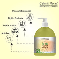 Tea Tree Hand Wash - Fights Bacteria, Removes Dirt & Impurities from Hands - ChiltanPure