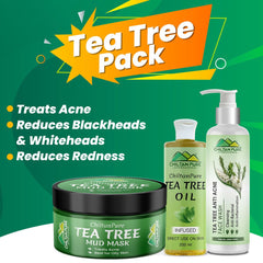 Tea Tree Pack-Treats Acne, Reduces Redness, Decreases Blackheads & Whiteheads - ChiltanPure