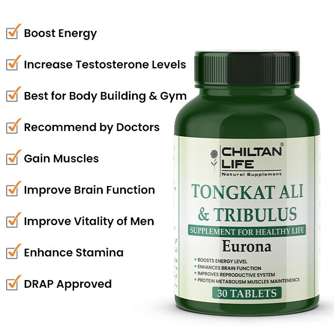 Tongat Ali & Tribulus - Supplement For Healthy Life - ChiltanPure