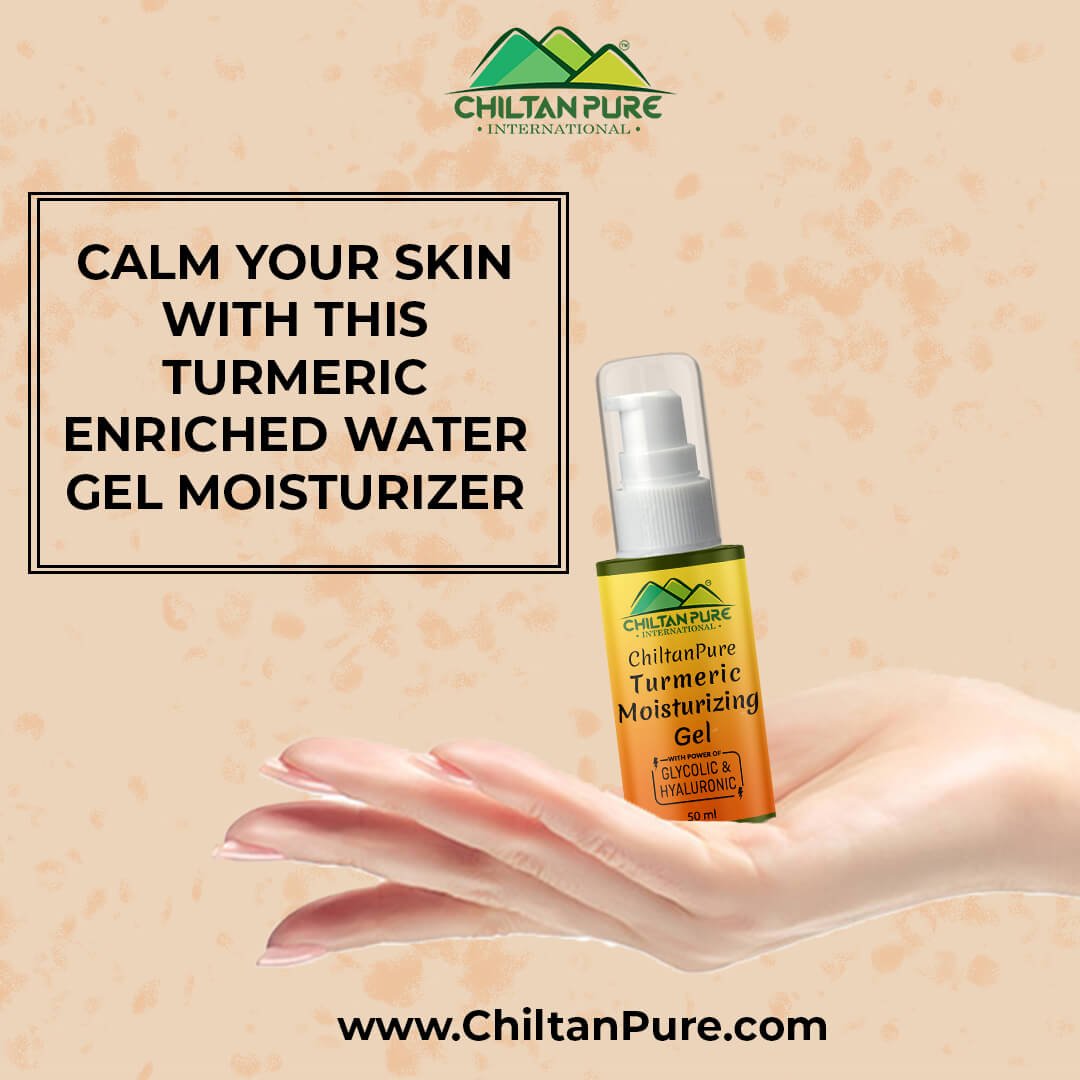 Turmeric Moisturizing Gel – Activated with Hyaluronic, Glycolic Acid & Remove Impurities - ChiltanPure