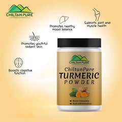Turmeric Powder – Improves Brain Function, Boost Metabolism, Manage Digestive Disorders & Relieves Pain - ChiltanPure
