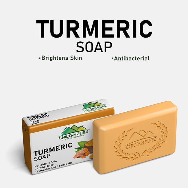 Turmeric Soap - Brightens Skin, Anti-Bacterial, Exfoliates Dead Skin Cells - ChiltanPure