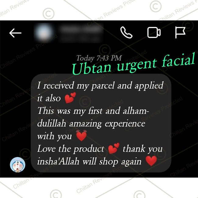 Ubtan Urgent Facial – Natural Goodness of Herbs for Glowing Skin in Just a Few Minutes!! 5️⃣ ⭐⭐⭐⭐⭐ RATING - ChiltanPure