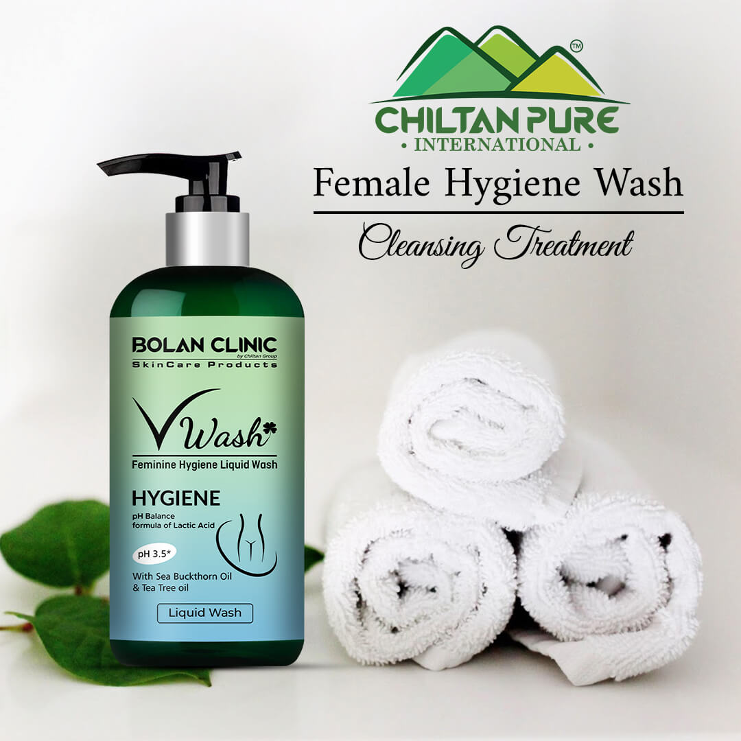 V Wash Feminine Hygiene Vaginal Wash - Antibacterial Liquid Wash Cleansing Treatment -100% Natural & Safe - Approved By Gynecologists - ChiltanPure