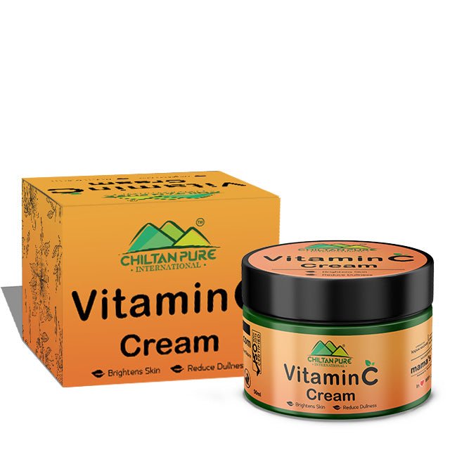 Vitamin C Cream 🍊 Brightens Skin, Reduce Dullness, Fades Dark Spots & Hyperpigmentation - ChiltanPure