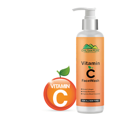 Vitamin C Face Wash – Reduces Dullness, Boosts Collagen, Brightens & Restores Skin - ChiltanPure
