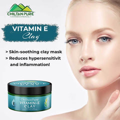 Vitamin E Clay - An Effective Natural Barrier to the Sun - Remove Impurities, Good for skin Hydration, Save skin from free radicals, Prevent Wrinkles from Face - ChiltanPure